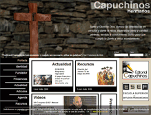 Tablet Screenshot of hermanoscapuchinos.org